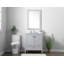 Ensemble de meuble-lavabo simple 30 po avec plateau en marbre Jadaya-795294995