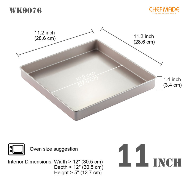 CHEFMADE 11 Inch Square Baking Sheet Pan