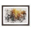 Forest At Sunset Watercolour - Single Picture Frame Print on MDF-56853796-56853792