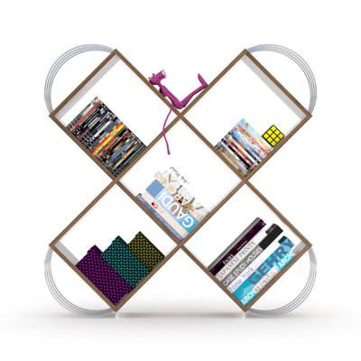 Bibliothèque moderne à 5 niveaux au design épuré
