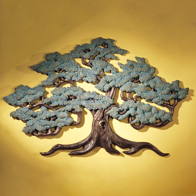 Sculpture murale arbre de vie antique