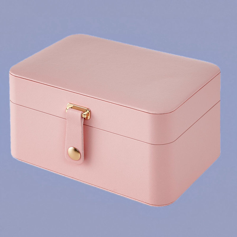 Organisateur de bijoux 2 couches, Rose gelée