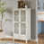 Blanc / gris antique