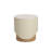 Kaizar Round Concrete Outdoor Side Table - Cream