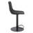Swivel Upholstered Faux Leather Adjustable Height Counter Stool with Iron Frame-996109175