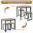 2 - Person Four Leg Dining Set-174898249-174930357