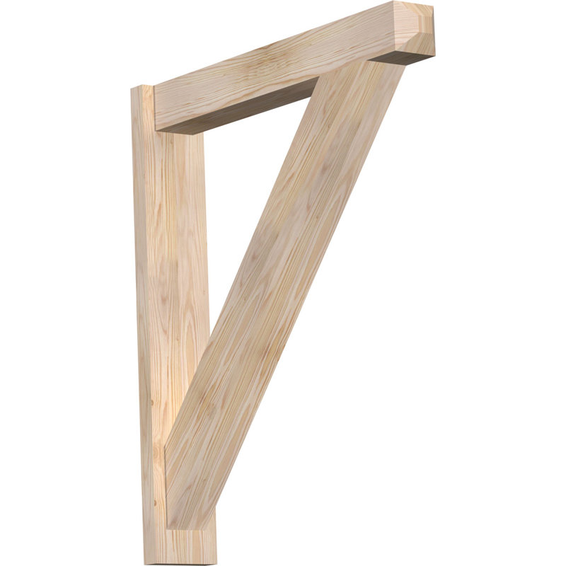 Artisan traditionnel en bois rustique, Sapin Douglas de 5 1/2 po (lisse), P 32 po x H 36 po