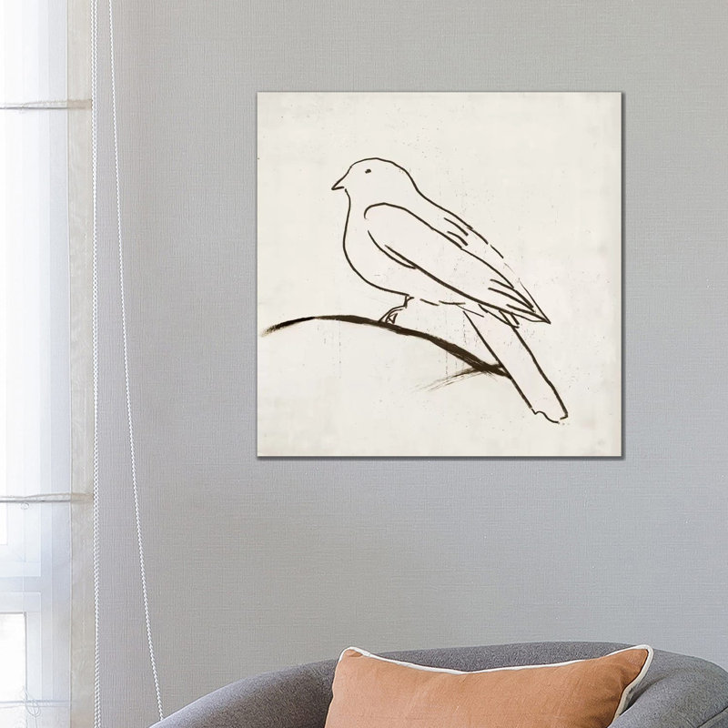 Bird I by Tom Reeves - Wrapped Canvas Painting, 66.04 cm H x 66.04 cm W x 1.91 cm D