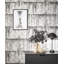 Air Collection Metallic Aged Concrete Textured Wallpaper Roll-385198062