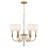 Boynton 6 Light Aged Brass Chandelier
