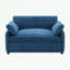 Canapé simple en chenille avec coussin-1270373186