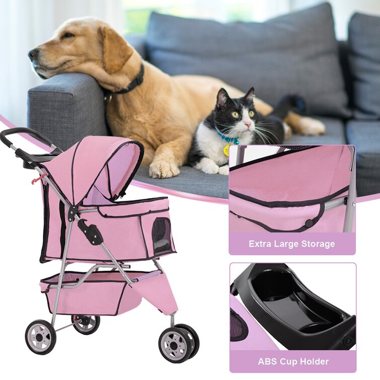  Dog Stroller Luxury Large Dog Stroller Dog Strollers for Large  Dogs Premium Pet Pram Pushchair 4 Wheel Dog and More Foldable Carrier : Pet  Supplies