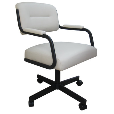 Chaise avec accoudoirs en métal Craner