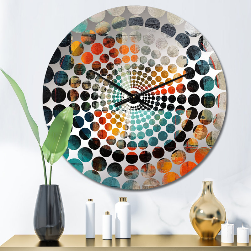 Jaemon - Horloge murale géométrique abstraite, Petit