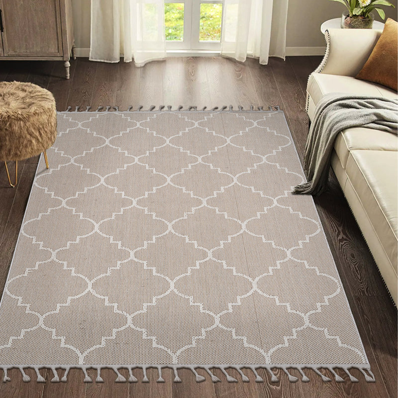 6x9 /trellis Area Rug - Stylish, Stain-, Non-shedding, & Pet-, Suits Various Rooms Like Living, Dining, Bedroom, Entryway, Nursery, Dorm, Study, Office, Kitchen Interior Indoor/outdoor Stain , ,