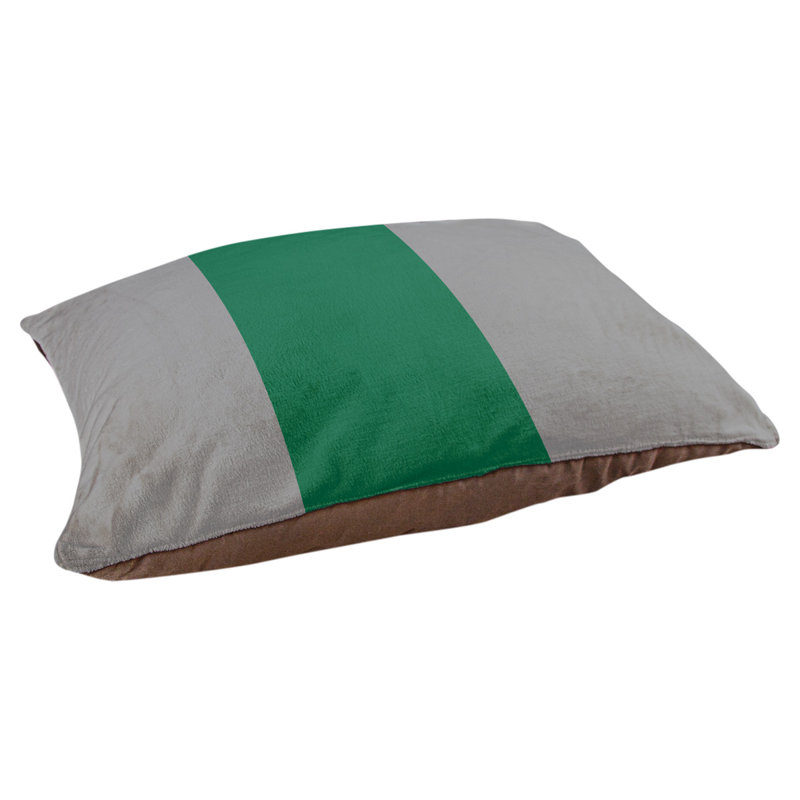 Pet Bed, Silver/Victory Green, Small (18" L x 28" W)