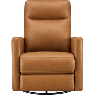 Ashby Power Headrest Swivel Glider Leather Recliner