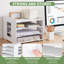 Support de classeur de bureau à 4 niveaux, support de rangement de documents A4 réglable, tableau WPC en PVC imperméable, trieur de dossiers de bureau-934788807