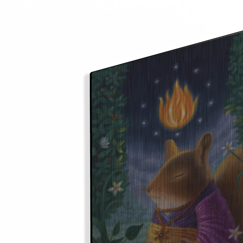 Art mural en métal Trinx «The Mystic» par Gina Matarazzo, H 16 po x l 12 po