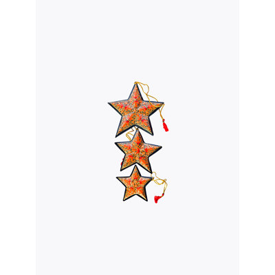7.62 cm Handmade Paper Astrology & Stars Holiday Shaped Ornament