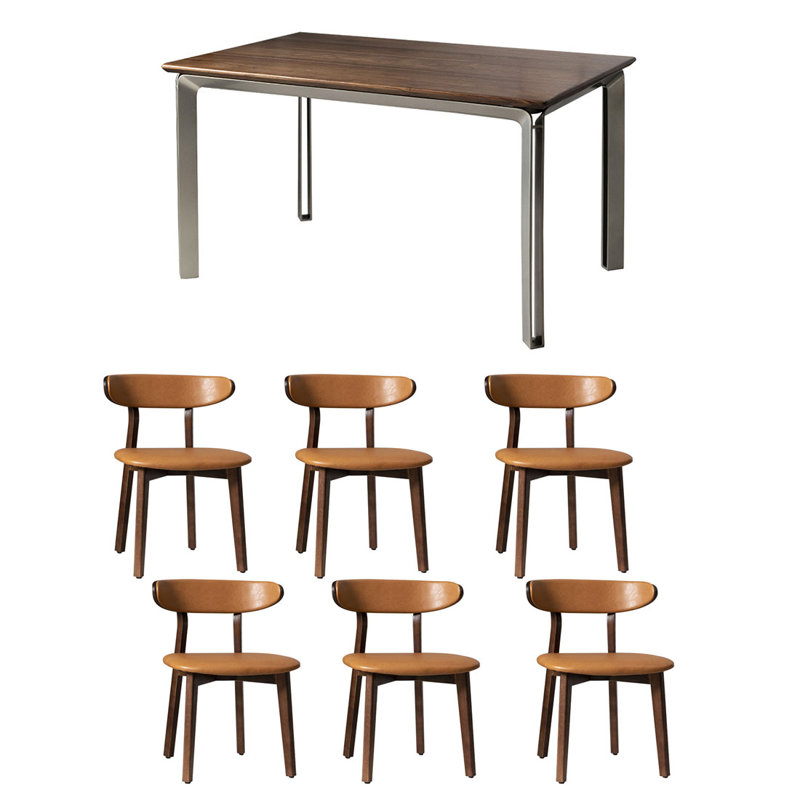 Ensembles de table de salle à manger modernes et luxueux., 29.53"H x 70.87"L x 31.5"W