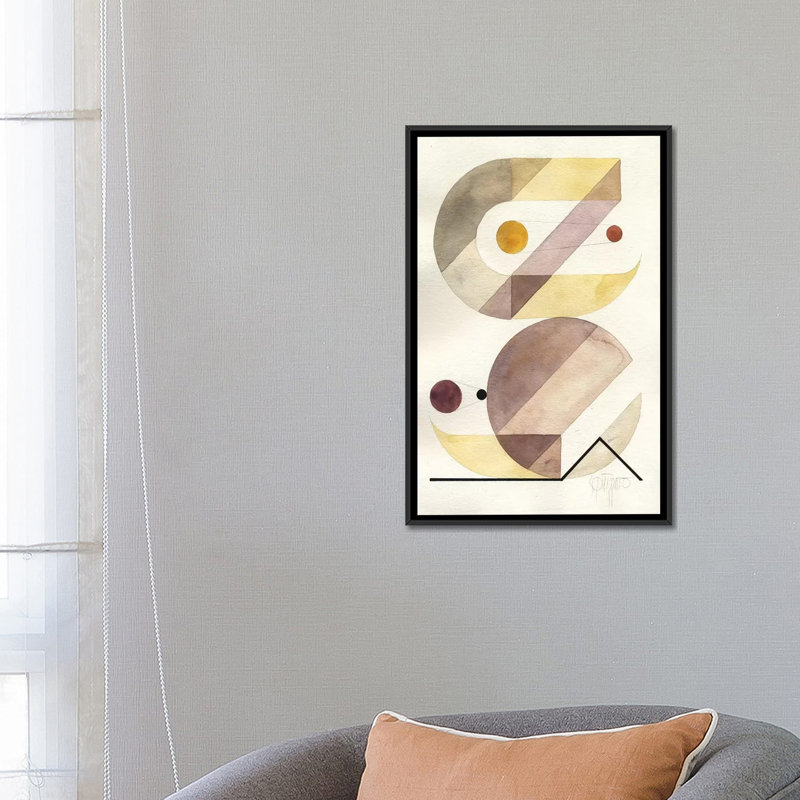 « openspaces xxxii », reproduction sur toile, H 26 po x l 18 po x P 1,5 po, Toile avec cadre noir, Pas de tapis