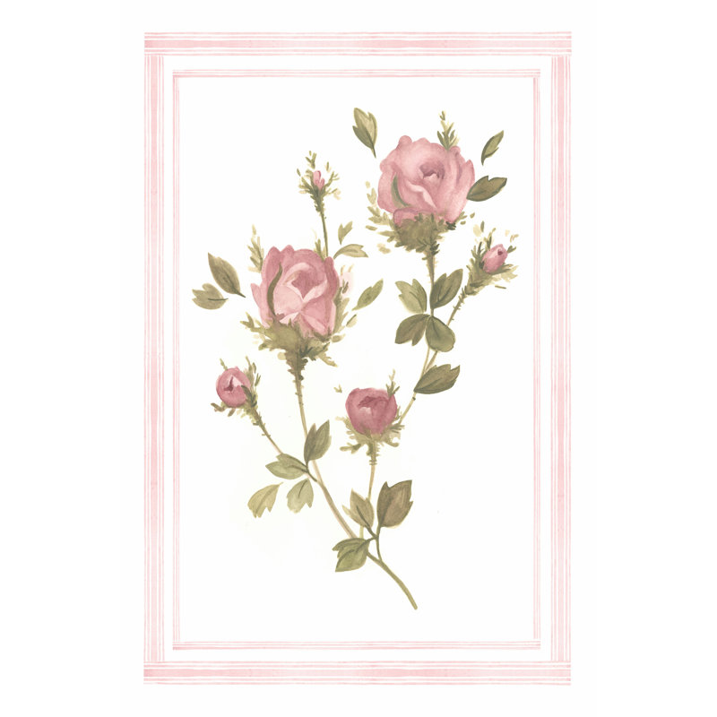 Rose Pattern I by Emma Scarvey - Wrapped Canvas Art Prints, 46cm H x 30cm W