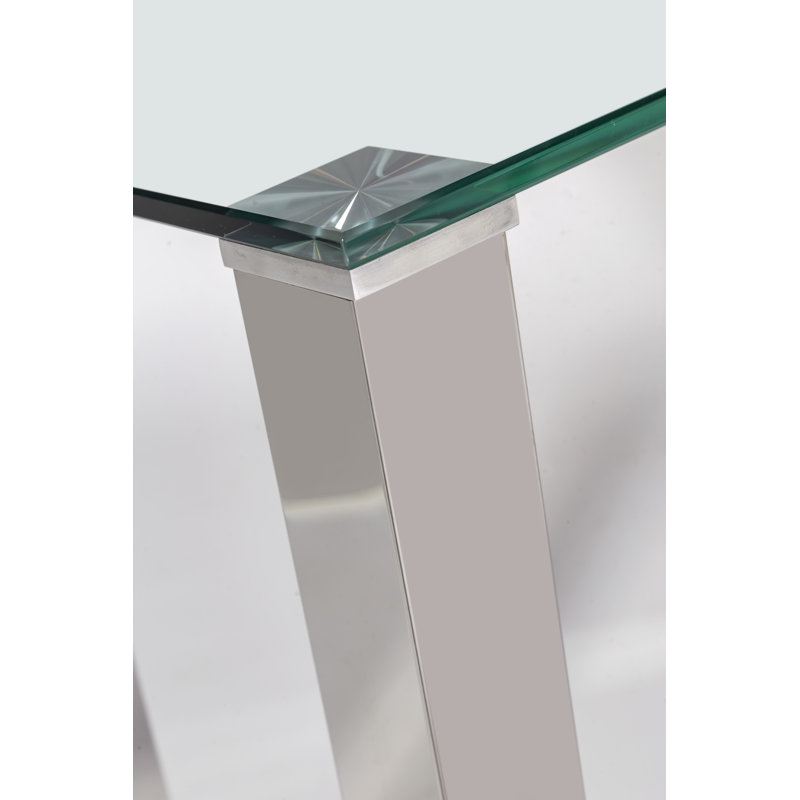 Manuel 120cm Glass Top Console Table