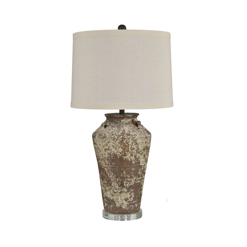 Ceramic Table Lamp With Linen Shade