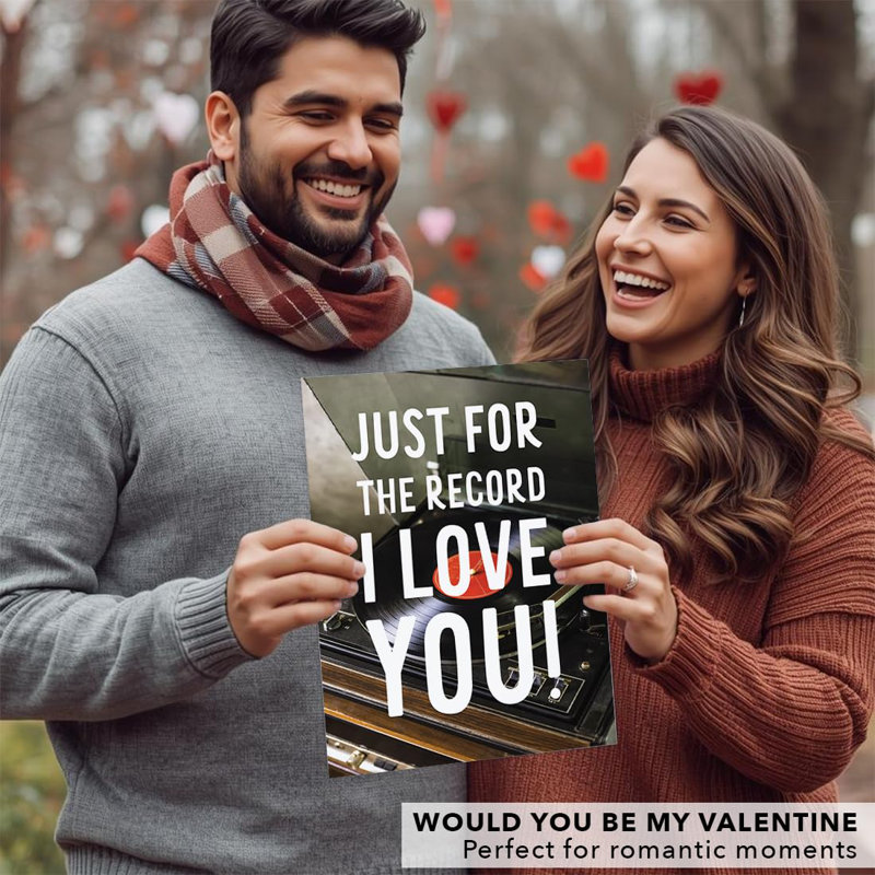Carte de Saint-Valentin géante 8,5 po x 11 po Koyal