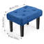 Tabouret carré bleu foncé