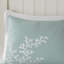 Housse de couette très grand / très grand - 100% coton avec broderie corail et bordure découpée