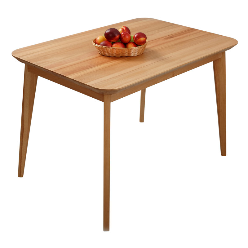 Dantzler solid wood dining table, H75 x L110 x W75cm, Beech Heartwood