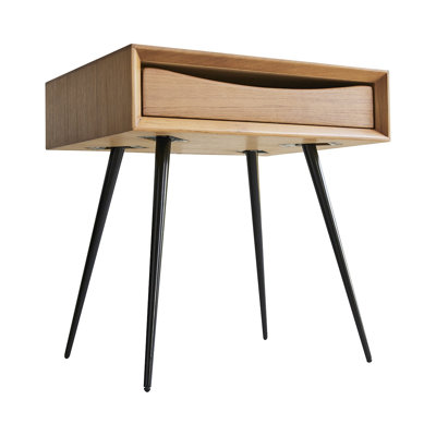 Simen 18.5'' W Metal Nightstand