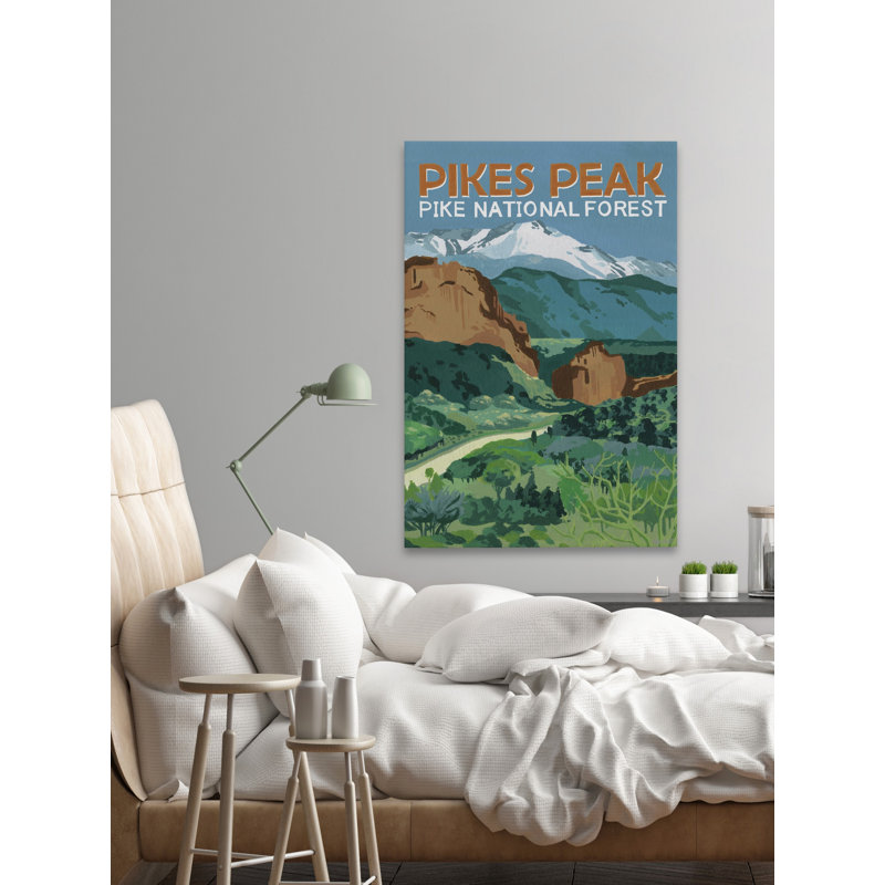 Pike National Forest - impression sur toile tendue, H 45 po x l 30 po x P 1,5 po