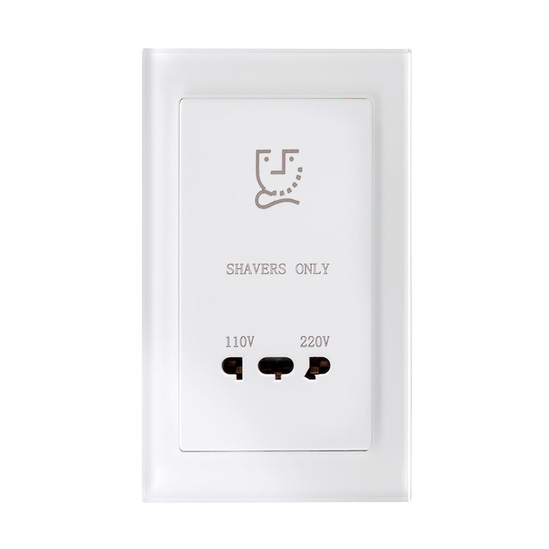 Crystal PG Shaver Socket White