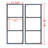 Kenta 3 Layer Ceiling Mount Shelf Bracket