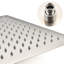 Douche de plafond en nickel brossé avec une tête de 10 po et une douche à main - pluie naturelle, buse autonettoyante, conforme aux spécifications d'installation des tuyaux American Standard, imitant les murs