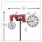 Thora Tractor Garden Stake-1053007963