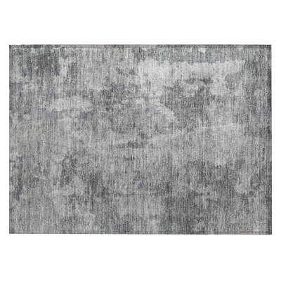 Washable Abstract Indoor / Outdoor Rug