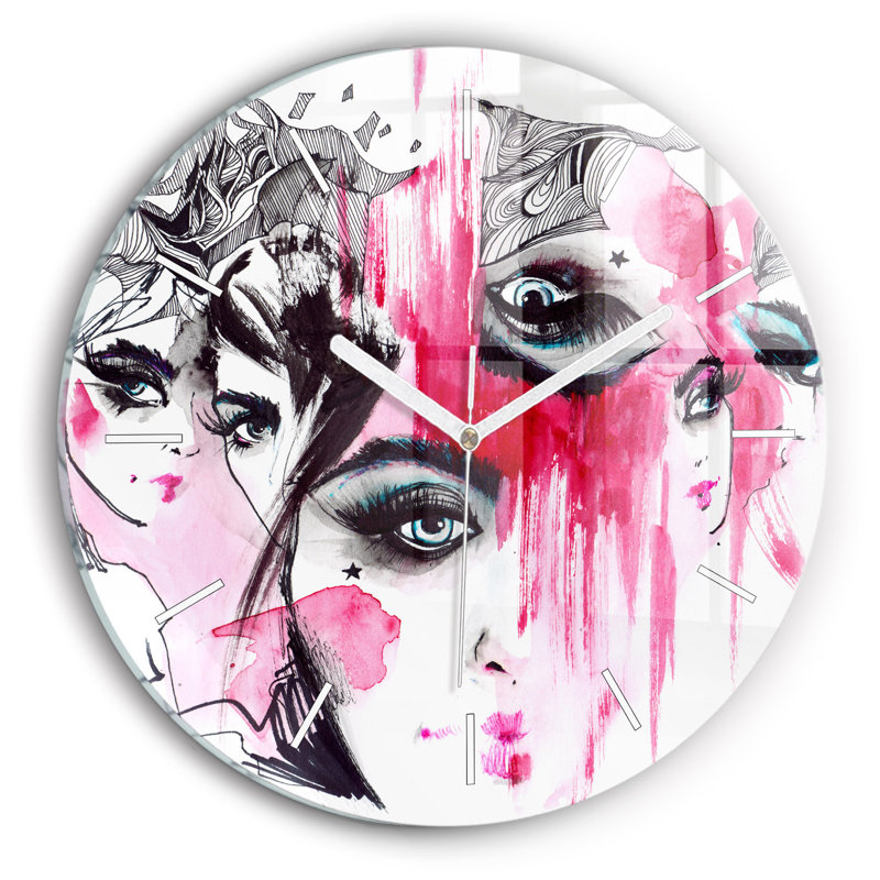 Glass Wall Clock