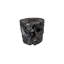 Black Wash Solid Wood Tree Stump End Table