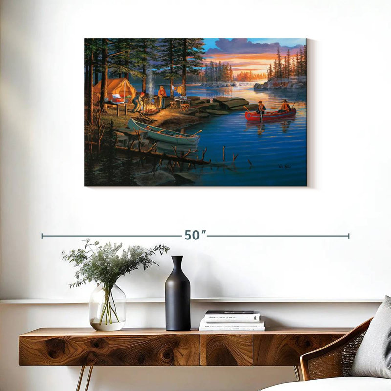 Senne Boundary Waters, 24" H x 36" W