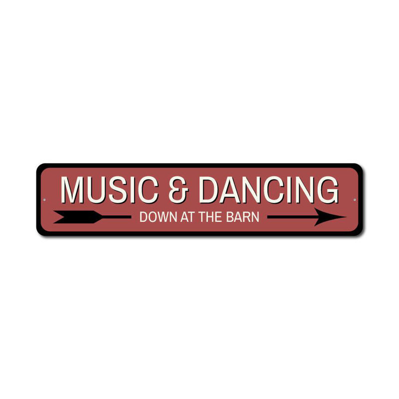 Panneau en aluminium Dancing Barn, H 4 po x l 18 po x P 0,04 po