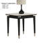 Table de bout de style contemporain en bois fritté 1 pièce