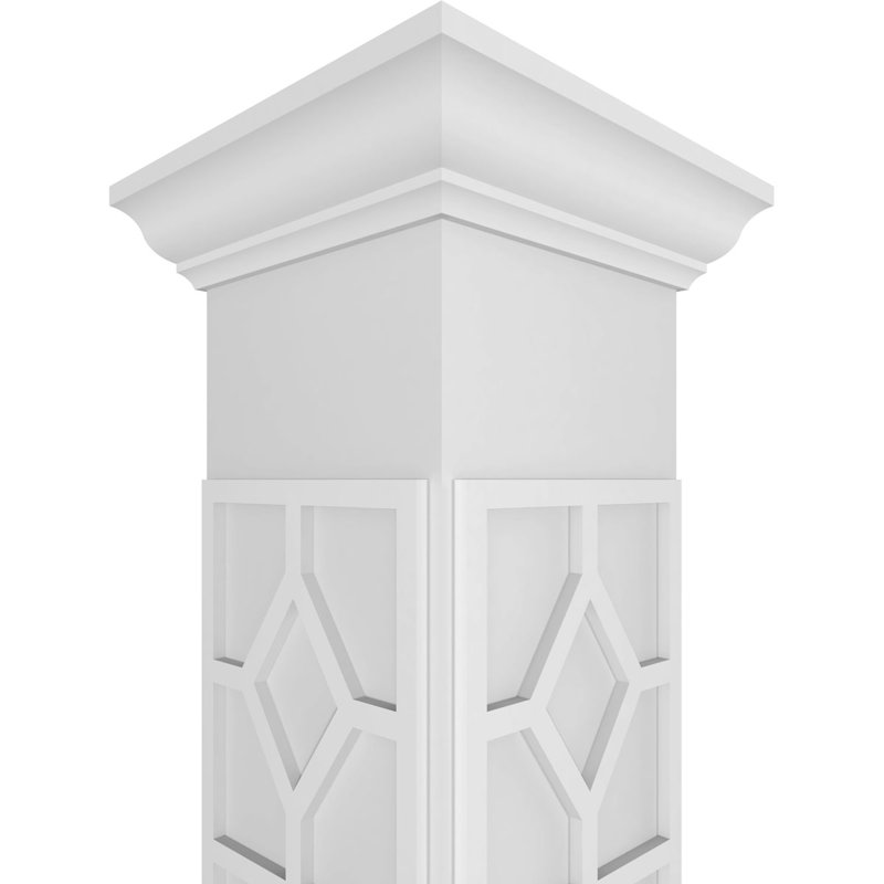 Colonne carrée classique non-effilée Craftsman, H 108 po x l 9 5/8 po x P 9 5/8 po