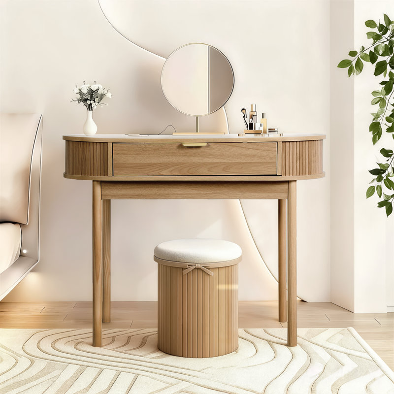 Bureau d'écriture moderne avec tiroir 40 pouces , Brun