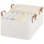 Bacs de rangement en tissu avec poignées, bacs pliables pour tablettes, placard, dortoir-1011834441-1037101985