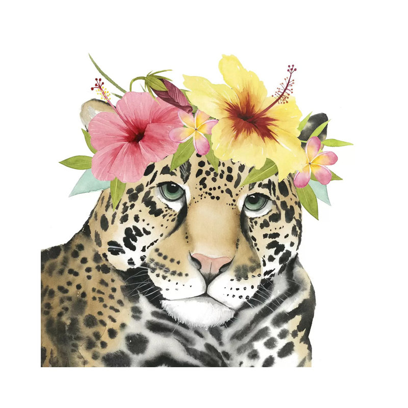 Tropical Halo VI by Grace Popp - Wrapped Canvas Painting, 30.48 cm H x 30.48 cm W