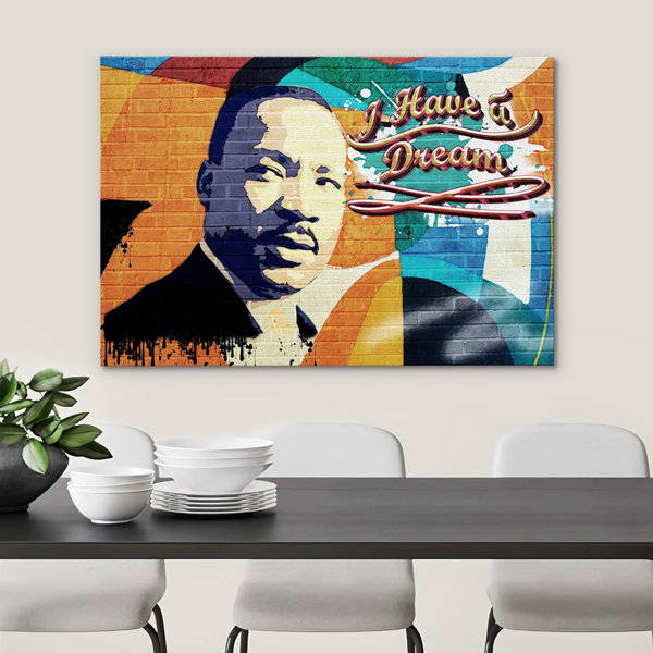 IDEA4WALL MLK Martin Luther King, Jr I Have A Dream Graffiti & Street ...